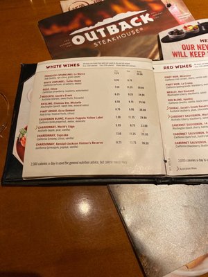 Menu photo 1 Outback Steakhouse Jacksonville, FL
