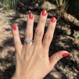 I got a gel manicure with chrome I got a gel manicure with chrome