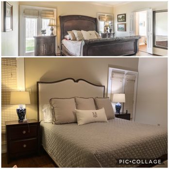 Luxz - Before (above) and after (below) of our master bedroom. - Painters Near Me - Houston, Texas Luxz - Before (above) and after (below) of our master bedroom. - Painters Near Me - Houston, Texas