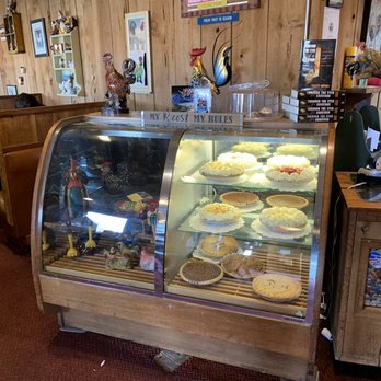 Rooster's - Entry with whole pies. - American Near Me - Medford, Oregon Rooster's - Entry with whole pies. - American Near Me - Medford, Oregon