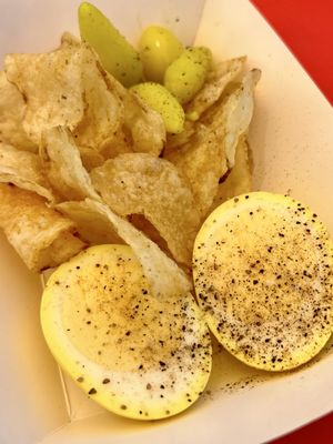 Yellow Paper Burger by null