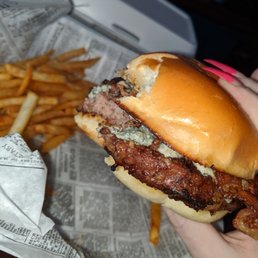 blue cheese burger blue cheese burger