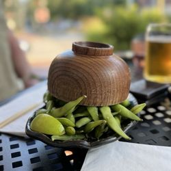 Mr. Tuna - Edamame. Chilled but perfectly blanched.