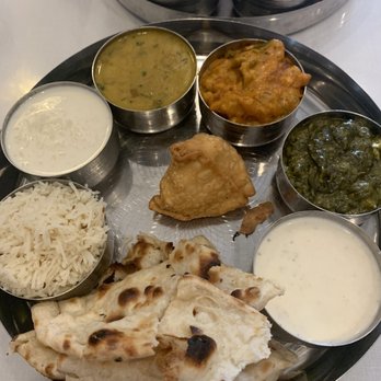 India Palace Restaurant - Dine-in Vegetarian Thali.  I would recommend this dish although it does take some additional time for chef to prepare.  Worth the wait. - Indian Near Me - Indianapolis, Indiana