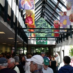 Robert H. Gibson River Garden/ Strolling of the Heifers - Packed house trying samples from local vendors
