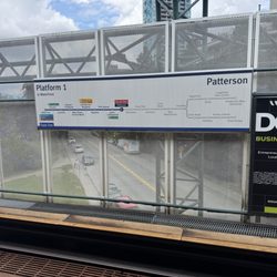 Patterson SkyTrain Station - Platform sign~ (June 2025)
