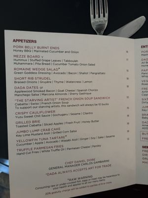 Menu photo 3 Dada Delray Beach, FL