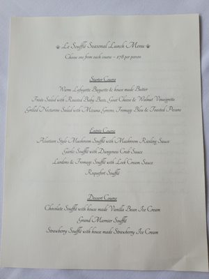 Menu photo 4 Le Souffle Carmel-by-the-Sea, CA Menu photo 4 Le Souffle Carmel-by-the-Sea, CA