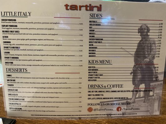 Menu photo 6 Tartini Express Orlando, FL
