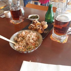 Misushi - Yakimeshi con camarón y shitakes
