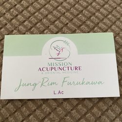Mission Acupuncture - Business Card