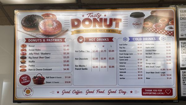 Menu photo 2 Tasty Donuts Rowland Heights, CA
