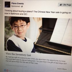 Steinway Piano Gallery - Chinese New Year, prototypical Asian mama's boy, and promise of lifelong success, a marketing trifecta for all aspiring Tiger moms!