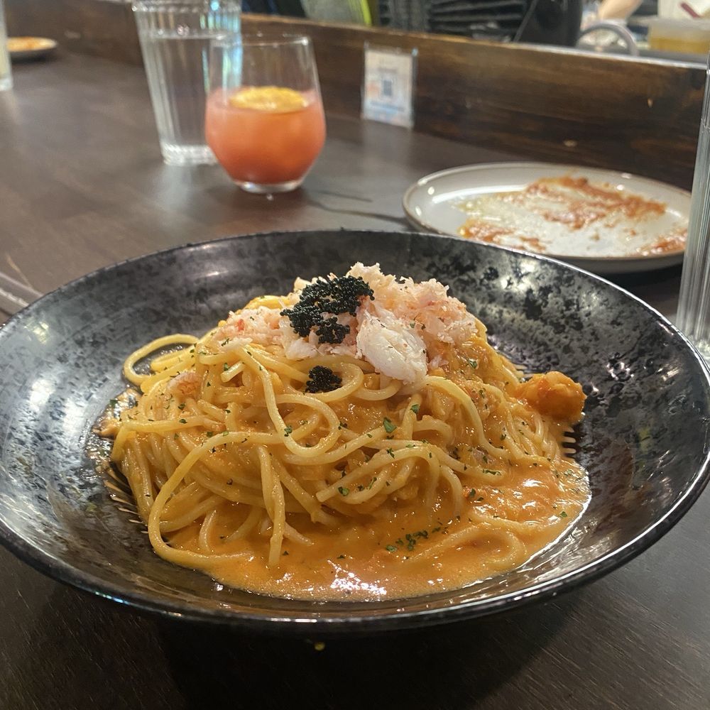 Wasuta Pasta - Prawn tomato cream - Japanese Near Me - Richmond, British Columbia Wasuta Pasta - Prawn tomato cream - Japanese Near Me - Richmond, British Columbia