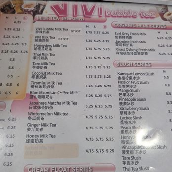 VIVI Bubble Tea - Menu focused on dairy free bubble teas - Bubble Tea Near Me - Metairie, Louisiana