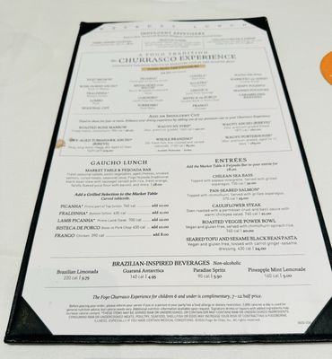 Menu photo 7 Fogo De Chao Bellevue, WA