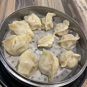 Hi Dumplings - Up close of pork and shrimp steamed dumplings - Noodles Near Me - San Diego, California