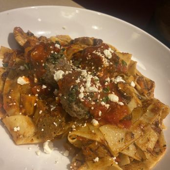 Silver Diner - Lamb meatballs and Parpadelle pasta - New American Near Me - Waldorf, Maryland Silver Diner - Lamb meatballs and Parpadelle pasta - New American Near Me - Waldorf, Maryland