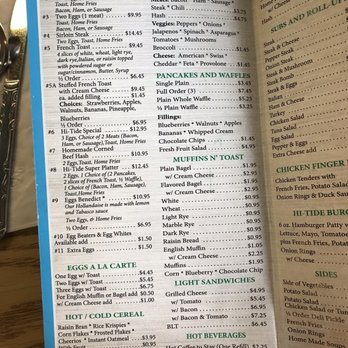 High Tide - Menu - Diners Near Me - Winthrop, Massachusetts