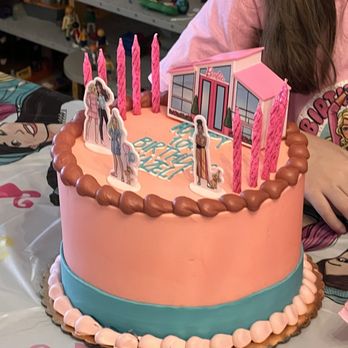 Butterly Bakeshop - Customized, pastel colored Barbie themed chocolate birthday cake made by Butterly. - Bakeries Near Me - New York, New York Butterly Bakeshop - Customized, pastel colored Barbie themed chocolate birthday cake made by Butterly. - Bakeries Near Me - New York, New York