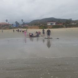 Villarino Camping - Thermal stream just on the beach