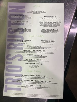 Menu photo 2 Trio’s Ruston Ruston, LA