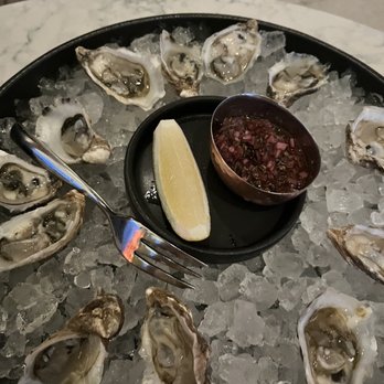 Fog Room - Oysters full of tiny shell shards - Cocktail Bars Near Me - Seattle, Washington