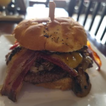 DJ's Tap House & Grill - Bacon Bourbon Burger - Burgers Near Me - Alexandria, Minnesota DJ's Tap House & Grill - Bacon Bourbon Burger - Burgers Near Me - Alexandria, Minnesota