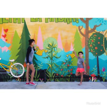 Carla Roque Illustration & Mural Design - Selfie Wall Mural design and painting, commissioned by The City of La Habra - Painters Near Me Carla Roque Illustration & Mural Design - Selfie Wall Mural design and painting, commissioned by The City of La Habra - Painters Near Me