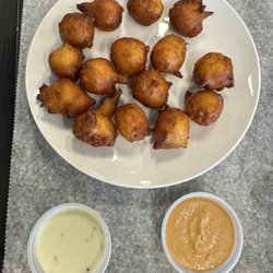 Bombay Bytes - Punugulu, deep fried lentil and rice batter.