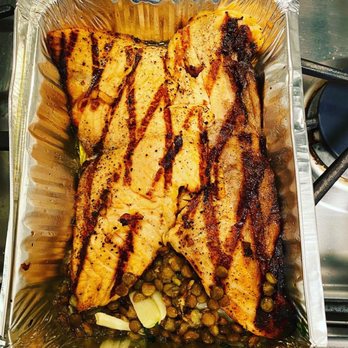 Supper - Grilled Salmon Tagliata - Italian Near Me - New York, New York Supper - Grilled Salmon Tagliata - Italian Near Me - New York, New York