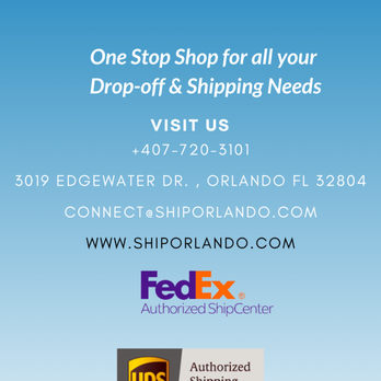 Ship Orlando - We offer FedEx, UPS and USPS Shipping & Drop-offs - Mailbox Centers Near Me - Orlando, Florida Ship Orlando - We offer FedEx, UPS and USPS Shipping & Drop-offs - Mailbox Centers Near Me - Orlando, Florida