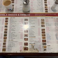 Bangla Snacks & Treats - Menu