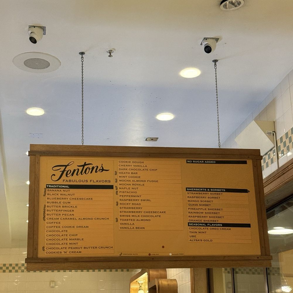 Fentons Creamery - Menu - Ice Cream & Frozen Yogurt Near Me - Oakland, California Fentons Creamery - Menu - Ice Cream & Frozen Yogurt Near Me - Oakland, California