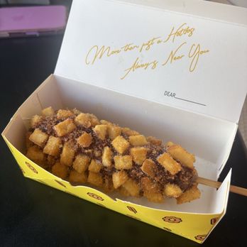 T% Coffee + Tea - Davis  - potato half and half corn dog - Bubble Tea Near Me - Davis, California