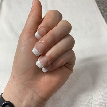 The Nail Affair - Full set with sparked on the tips by Kitty! - Nail Salons Near Me - Las Vegas, Nevada