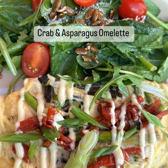 Snooze, an A.M. Eatery - Crab& Asparagus Omelette - Breakfast & Brunch Near Me - Orange, California
