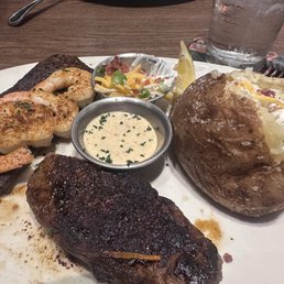 Sirloin* & grilled shrimp Sirloin* & grilled shrimp