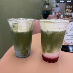 Matcha (lavender & strawberry)