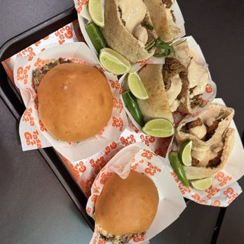 Tasa2Go - Beef Shawerma Sandwich Medium, Half Fried Beef Liver Sandwich, and Half Fried Beef Brains Sandwich - Egyptian Near Me - Fullerton, California