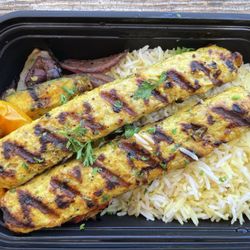 Wholesome Foods - Chicken koobideh, saffron rice, grilled veggies $13.78