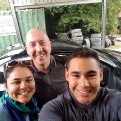 Adare Tyres - Obligatory selfie after he repaired our tire. Thanks again, Trevor!