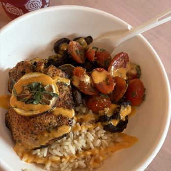 Fresh Kitchen - Salmon (Three) Bowl - Vegan Near Me - Tampa, Florida Fresh Kitchen - Salmon (Three) Bowl - Vegan Near Me - Tampa, Florida
