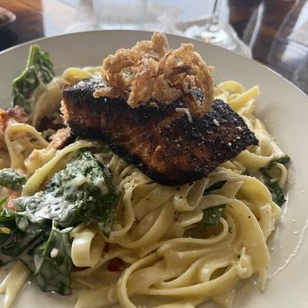 Freshwater Tavern - Cajun jerk salmon - New American Near Me - Gladstone, Michigan Freshwater Tavern - Cajun jerk salmon - New American Near Me - Gladstone, Michigan