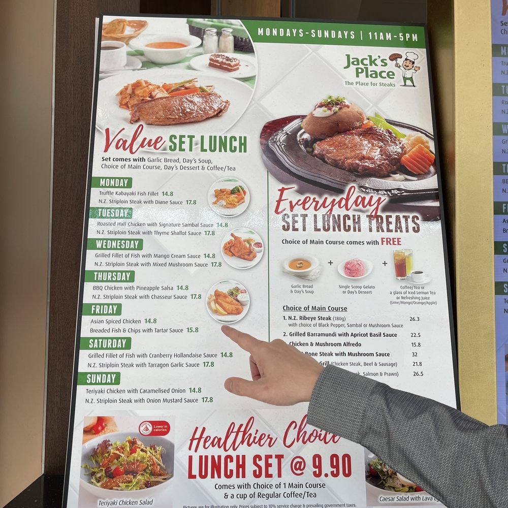 JACK’S PLACE STEAK HOUSE Jewel Changi Airport, Singapore, Singapore