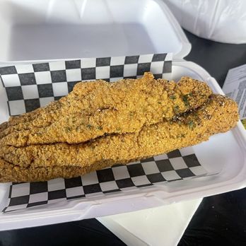 Mr Cajun's - Piece of Catfish. Great creole seasoning. You need to put anything on it. Fresh out the grease 10/10 - Cajun/Creole Near Me - Dallas, Texas Mr Cajun's - Piece of Catfish. Great creole seasoning. You need to put anything on it. Fresh out the grease 10/10 - Cajun/Creole Near Me - Dallas, Texas
