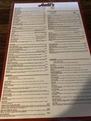 Menu photo 4 Archi's Thai Bistro Las Vegas, NV