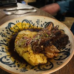 Le Bouchon Provençal - Lamb shank with polenta - yummy