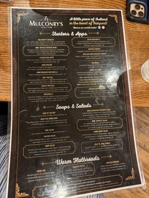 Menu photo 2 Mulconry's Irish Pub Fairport, NY