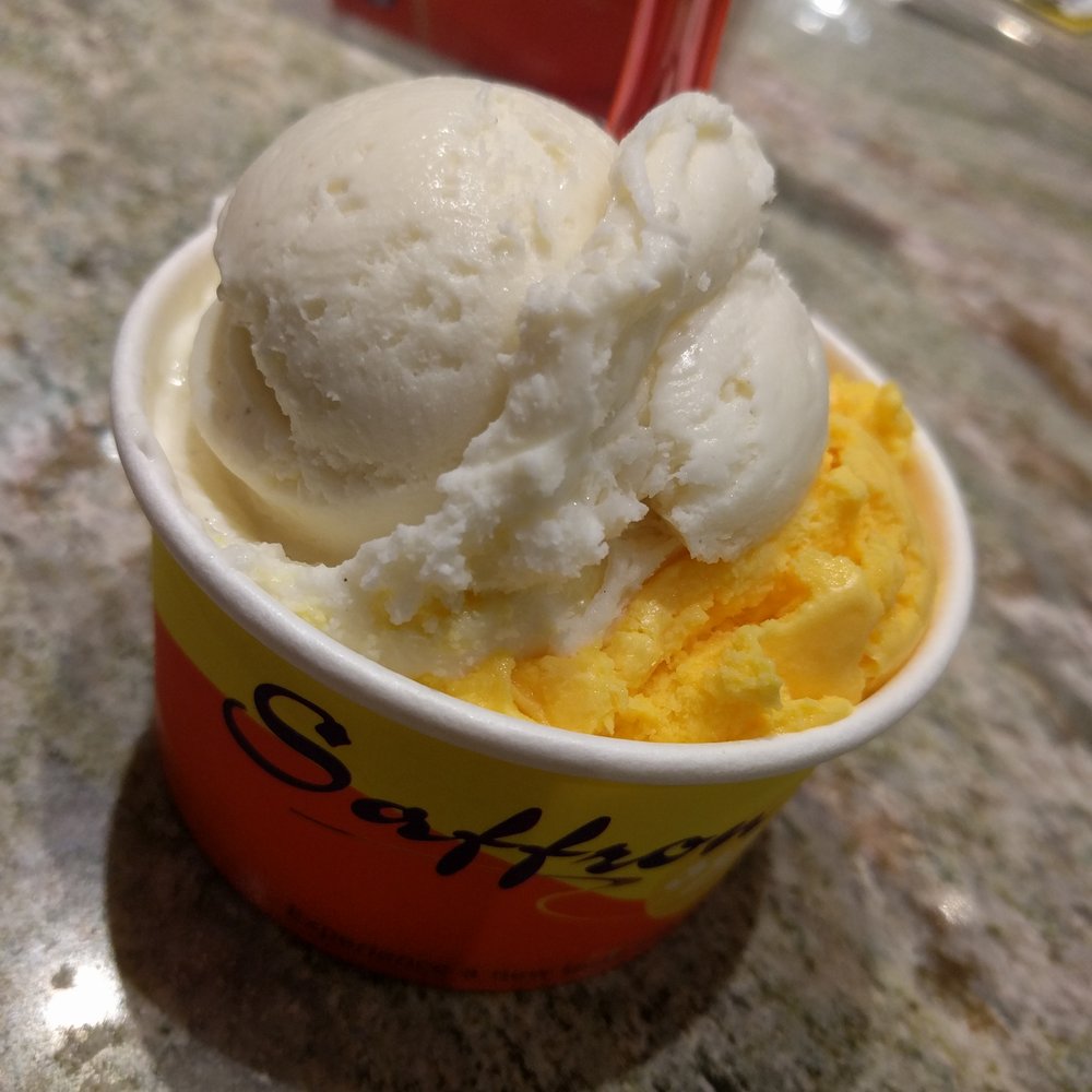 Saffron Spot - Kulfi + Mango - refreshing! - Desserts Near Me - Artesia, California Saffron Spot - Kulfi + Mango - refreshing! - Desserts Near Me - Artesia, California